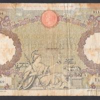 Banconota 100 lire 23.08.1943 rara