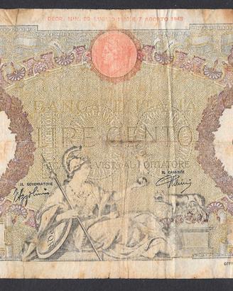 Banconota 100 lire 23.08.1943 rara