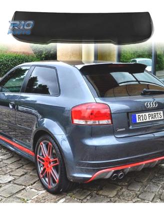 SPOILER AUDI A3 8P HATCHBACK 04-13 LOOK RS3 NERO L