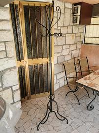 Appendiabiti da terra in ferro vintage