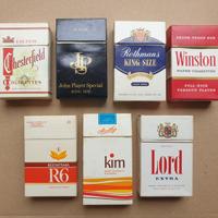 LOTTO 7 PACCHETTI SIGARETTE VUOTI ITALIA 70/80