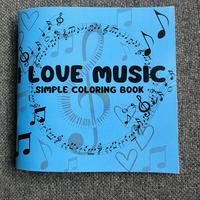 I Love Music - Simple Coloring Book