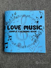I Love Music - Simple Coloring Book