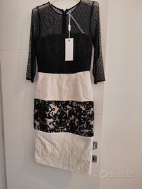 Abito elegante a tubino manica lunga tg42