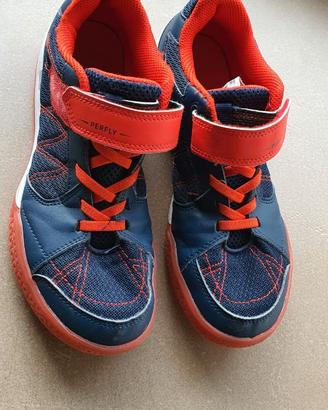 Scarpe Decathlon Bambino Blu/Rosso Taglia 38