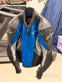 Giubotto moto Alpinestar in vera pelle