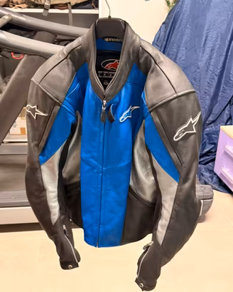 Giubotto moto Alpinestar in vera pelle