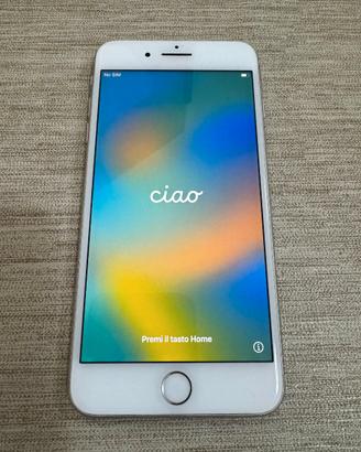 APPLE IPHONE 8 PLUS BIANCO 64GB + CUSTODIE + VETRO