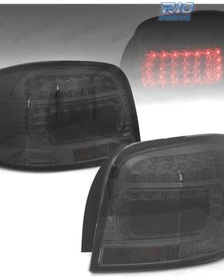 FANALI PER AUDI A3 8P 03-08 LED CRISTALLO SCURO