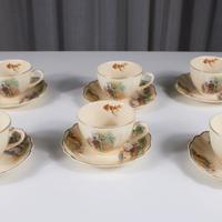 Set 6 Tazze + Piattini J&G Sunshine anni '30