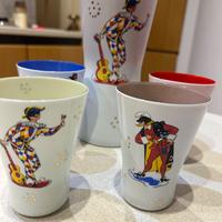 4 bicchieri e versatore