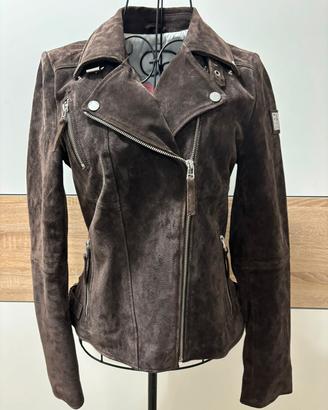 🤎 Freaky Nation Modello"Biker Princess"Vera pelle
