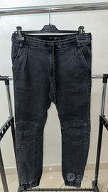 Jeans Jogger Biker Uomo -grigio - Inside - Size: S