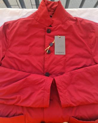 Canali Piumino Uomo Taglia 52 Rosso Nuovo