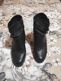 stivaletti donna pelle nera