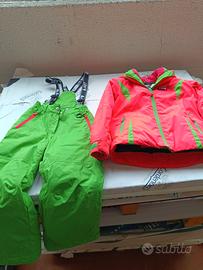 tuta sci bambina 4/5 anni