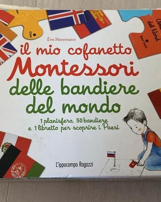 Il mio cofanetro Montessori : con 50 bandiere