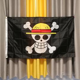 Bandiera One Piece Luffy 90x150 cm con 2 occhielli