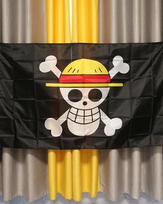 Bandiera One Piece Luffy 90x150 cm con 2 occhielli