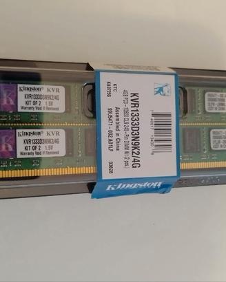 Ram ddr3 1333  kingston 4gb 10600