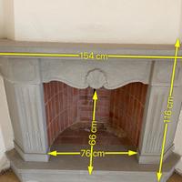 Caminetto in pietra serena