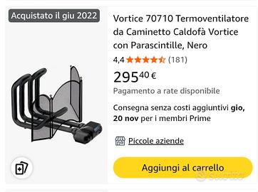 TERMO VENTILATORE DA CAMINO VORTICE caldofà 70710
