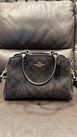 Borsa tracolla marrone e nera