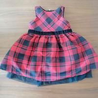 Abito rosso e nero Cat & Jack 2 anni