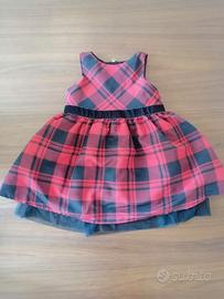 Abito rosso e nero Cat & Jack 2 anni