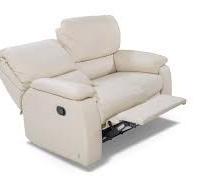 Divano bianco,  due posti