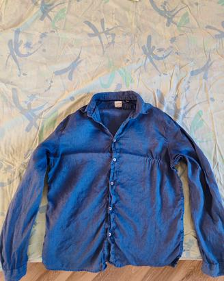 Camicia uomo in tessuto di lino
