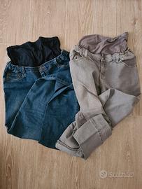 Coppia di jeans premaman Prenatal taglia XS