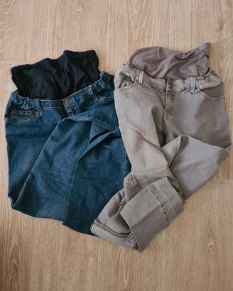 Coppia di jeans premaman Prenatal taglia XS