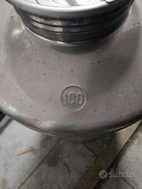 Bidone acciaio olio 100 lt