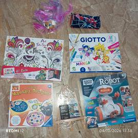 NUOVI: set disegno manga, 2 set mandala, mio robot