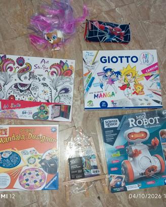NUOVI: set disegno manga, 2 set mandala, mio robot
