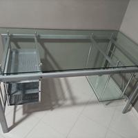 scrivania didattico in vetro