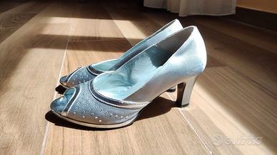 Scarpe da cerimonia color argento on sale