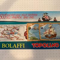 Francobolli Bolaffi Topolino Scoperta America