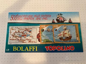 Francobolli Bolaffi Topolino Scoperta America
