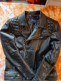 Giubbotto biker uomo in vera pelle. 