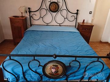 letto matrimoniale ferro battuto 