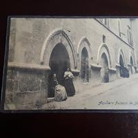 Cartolina Aquila. Palazzo DE Nardis primi 900 n.v