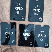 Set 5 pezzi carte RFID anticlonazione bancomat 