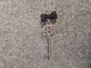 Collana "Key & Lil Bow" Handmade