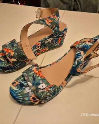 Scarpe zeppa floreale Anna Field taglia 40