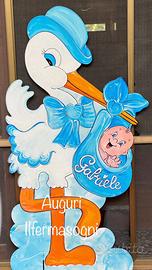 Cicogna annuncio nascita