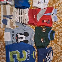  magliette 12-18 mesi bimbo set 11 pezzi