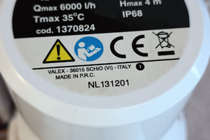 Elettropompa sommergibile acqua chiara VALEX