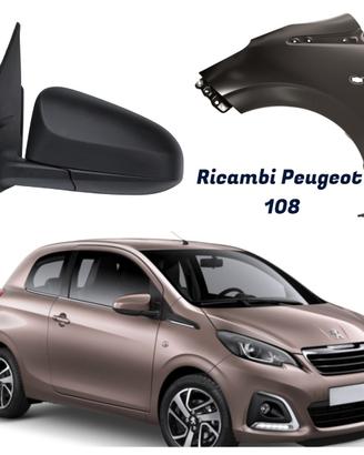 Peugeot 108 musata cofano parafango fanale freni